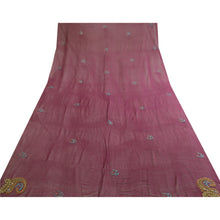 Load image into Gallery viewer, Sanskriti Vintage Dupatta Long Stole Georgette Purple Hand Beaded Wrap Scarves
