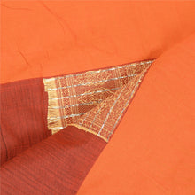 Load image into Gallery viewer, Sanskriti Vintage Dupatta Long Stole Cotton Orange Hijab Woven Scarves
