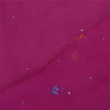 Load image into Gallery viewer, Sanskriti Vintage Dupatta Long Stole Pure Chiffon Silk Purple Handmade Mukeish
