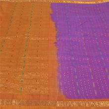 Load image into Gallery viewer, Sanskriti Vintage Purple Heavy Sarees 100% Pure Silk Woven Brocade Sari Fabric
