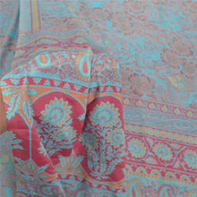 Load image into Gallery viewer, Sanskriti Vintage Blue Sarees Moss Crepe Floral Printed Craft Fabric Sari
