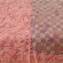 Load image into Gallery viewer, Sanskriti Vintage Purple Sarees Moss Crepe Printed Sari 5Yd Craft Decor Fabric
