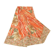Load image into Gallery viewer, Sanskriti Vintage Red Indian Sarees Moss Crepe Fabric Craft Printed Sewing Sari
