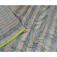 Sanskriti Vintage Indian Sarees 100% Pure Silk Printed Sari Craft Sewing Fabric
