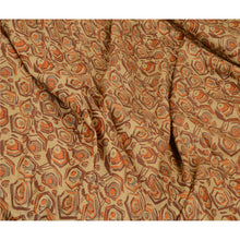 Load image into Gallery viewer, Sanskriti Vintage Beige Indian Sarees 100% Pure Silk Printed Sari Craft Fabric
