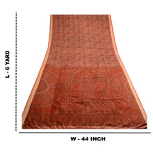 Load image into Gallery viewer, Sanskriti Vintage Pink Indian Sarees Pure Silk Printed Sari Soft Craft Fabric
