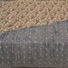 Load image into Gallery viewer, Sanskriti Vintage Gray Sarees 100% Pure Silk Printed Sari Floral Craft Fabric
