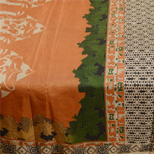 Load image into Gallery viewer, Sanskriti Vintage Black Indian Sarees Pure Silk Printed Soft Sari Craft Fabric
