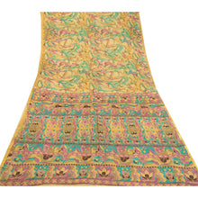 Load image into Gallery viewer, Sanskriti Vintage Multi Pure Silk Printed Sarees Zari Border Sari Craft Fabric
