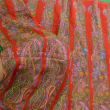 Load image into Gallery viewer, Sanskriti Vintage Green Sarees 100% Pure Silk Printed Sari Soft 5yd Craft Fabric

