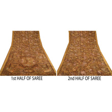 Load image into Gallery viewer, Sanskriti Vintage Multi Sarees Printed 100% Pure Silk Sari Soft 5yd Craft Fabric
