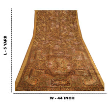 Load image into Gallery viewer, Sanskriti Vintage Multi Sarees Printed 100% Pure Silk Sari Soft 5yd Craft Fabric
