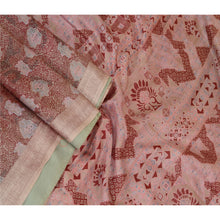 Load image into Gallery viewer, Sanskriti Vintage Red Indian Sarees 100% Pure Silk Printed Sari Craft Fabric
