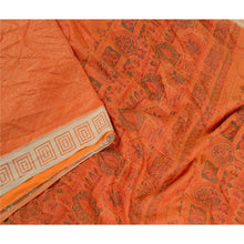 Load image into Gallery viewer, Sanskriti Vintage Sarees From Indian Red Pure Silk Printed Sari 5yd Craft Fabric
