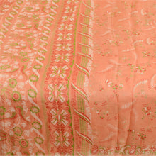 Load image into Gallery viewer, Sanskriti Vintage Peach Sarees 100% Pure Silk Printed Sari Craft 5 Yard Fabric
