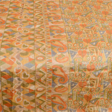 Load image into Gallery viewer, Sanskriti Vintage Sarees Multi 100% Pure Silk Printed Sari 5yd Soft Craft Fabric
