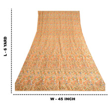 Load image into Gallery viewer, Sanskriti Vintage Sarees Multi 100% Pure Silk Printed Sari 5yd Soft Craft Fabric
