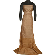 Load image into Gallery viewer, Sanskriti Vintage Sarees LightBrown Bandhani Printed Pure Silk Sari Craft Fabric
