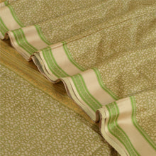 Load image into Gallery viewer, Sanskriti Vintage Green Sarees 100% Pure Silk Printed Sari Craft 5 Yard Fabric
