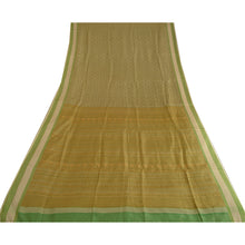 Load image into Gallery viewer, Sanskriti Vintage Green Sarees 100% Pure Silk Printed Sari Craft 5 Yard Fabric
