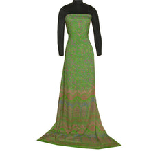 Load image into Gallery viewer, Sanskriti Vintage Sarees Green 100% Pure Silk Sari Woven Printed Craft Fabric
