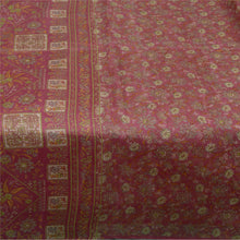 Load image into Gallery viewer, Sanskriti Vintage Sarees Indian Dusty Pink Pure Silk Printed Sari Craft Fabric
