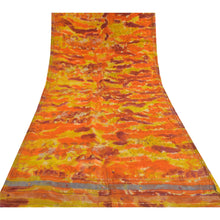Load image into Gallery viewer, Sanskriti Vintage Sarees Tie-Dye Hand Beaded Pure Crepe Silk Sari Craft Fabric
