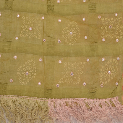 SANSKRITI VINTAGE INDIAN SAREE EMBROIDERED PAINTED SARI FABRIC PURE SILK CRAFT