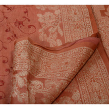 Load image into Gallery viewer, Sanskriti Vintage Indian Saree 100% Pure Silk Woven Embroidered Peach Fabric Sari
