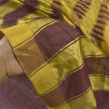 Load image into Gallery viewer, Sanskriti Vintage Purple Indian Sarees Art Silk Woven Premium Sari Craft Fabric
