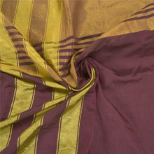 Load image into Gallery viewer, Sanskriti Vintage Purple Indian Sarees Art Silk Woven Premium Sari Craft Fabric
