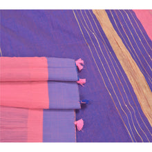 Load image into Gallery viewer, Sanskriti Vintage Pink Indian Sarees Cotton Woven Premium Sari Craft Fabric
