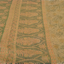 Load image into Gallery viewer, Sanskriti Vintage Green Indian Sarees Cotton Silk Printed Woven Kota Sari Fabric
