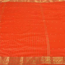 Load image into Gallery viewer, Sanskriti Vintage Orange Indian Sarees Art Silk Woven Brocade Zari Sari Fabric
