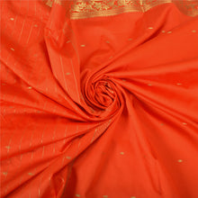 Load image into Gallery viewer, Sanskriti Vintage Orange Indian Sarees Art Silk Woven Brocade Zari Sari Fabric
