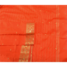 Load image into Gallery viewer, Sanskriti Vintage Orange Indian Sarees Art Silk Woven Brocade Zari Sari Fabric
