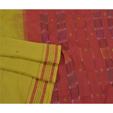 Load image into Gallery viewer, Sanskriti Vintage Green Sarees 100% Pure Cotton Hand-Woven Ikat Sari Fabric
