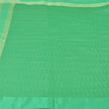 Load image into Gallery viewer, Sanskriti Vintage Green Sarees Blend Cotton Embroidered Premium Sari Fabric
