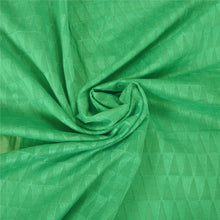 Load image into Gallery viewer, Sanskriti Vintage Green Sarees Blend Cotton Embroidered Premium Sari Fabric
