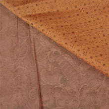 Load image into Gallery viewer, Sanskriti Vintage Brown Indian Sarees 100% Pure Silk Woven Sari Craft Fabric
