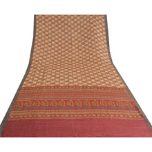 Load image into Gallery viewer, Sanskriti Vintage Peach Heavy Indian Sarees 100% Pure Woolen Fabric Printed Sari
