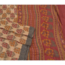 Load image into Gallery viewer, Sanskriti Vintage Peach Heavy Indian Sarees 100% Pure Woolen Fabric Printed Sari
